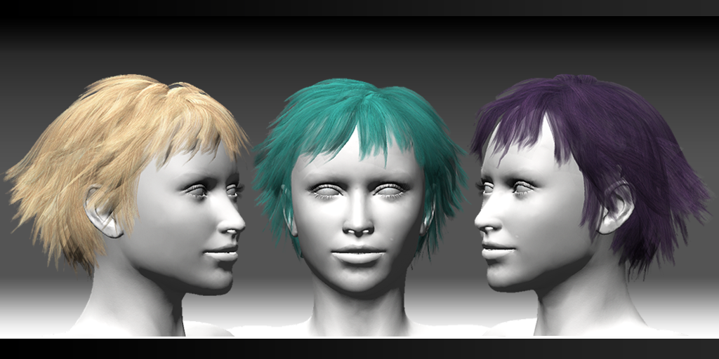 3d Models Short Hair Female Unity
